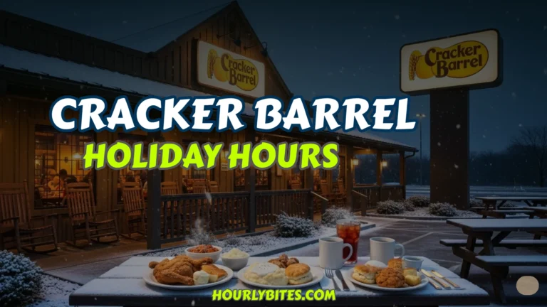 Cracker Barrel Holiday Hours