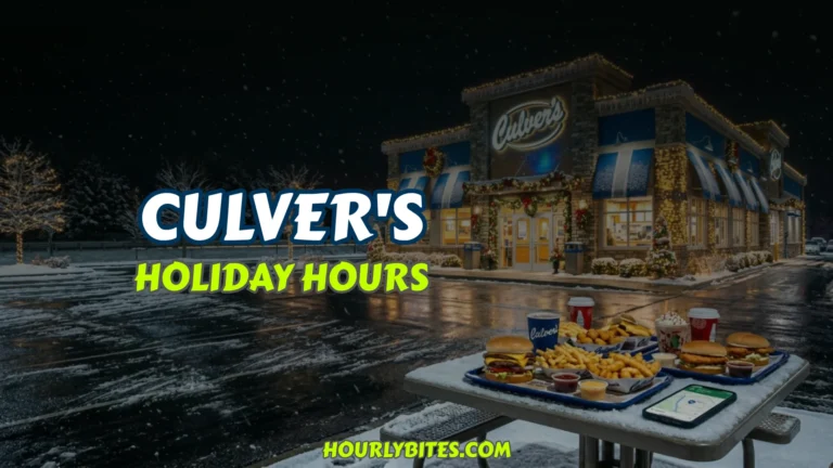 Culver's Holiday Hours