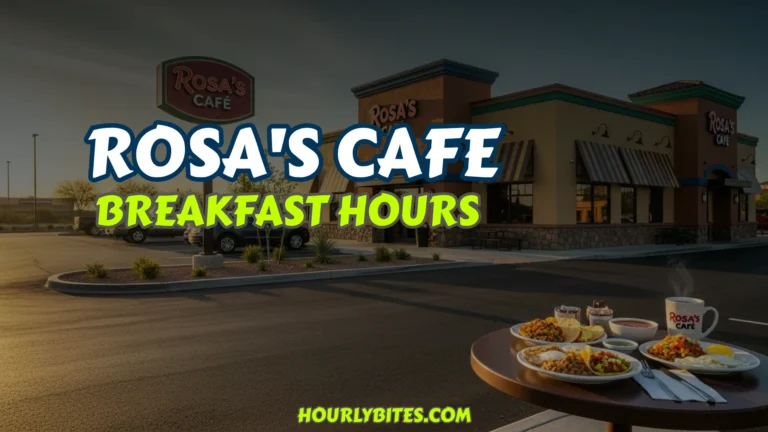 Rosa's Café Breakfast Hours