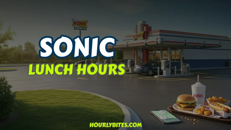 Sonic Lunch Hours