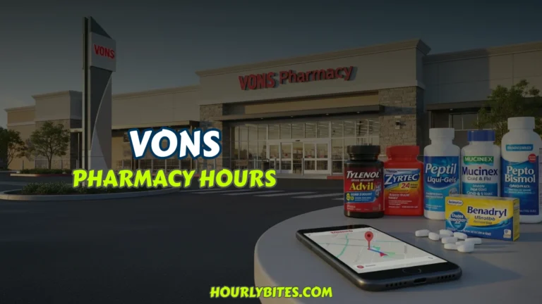 Vons Pharmacy Hours
