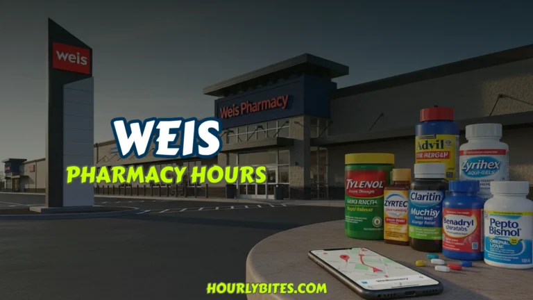 Weis Pharmacy Hours