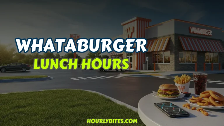 Whataburger Lunch Hours